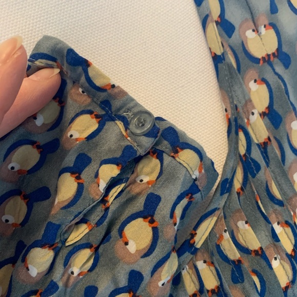 Papillon Blouse with Pin-tucking Front Bodice M - Picture 4 of 11